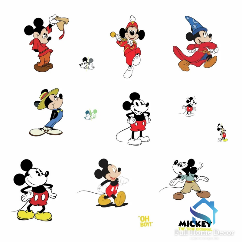 Adesivo de Parede Disney Mickey 22cm x 44cm Importado - Full Home