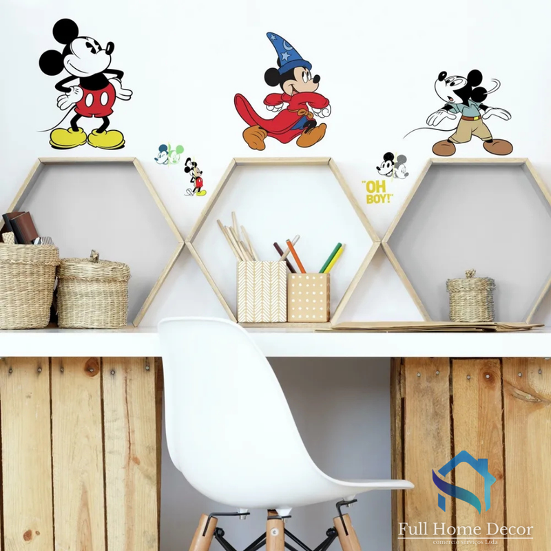 Adesivo de Parede Disney Mickey 22cm x 44cm Importado - Full Home