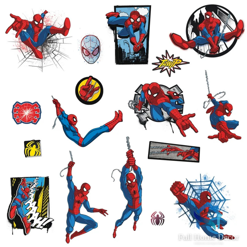 Adesivo de Parede Home Aranha comic  25,4cm x 45,7cm Importado - Full Home