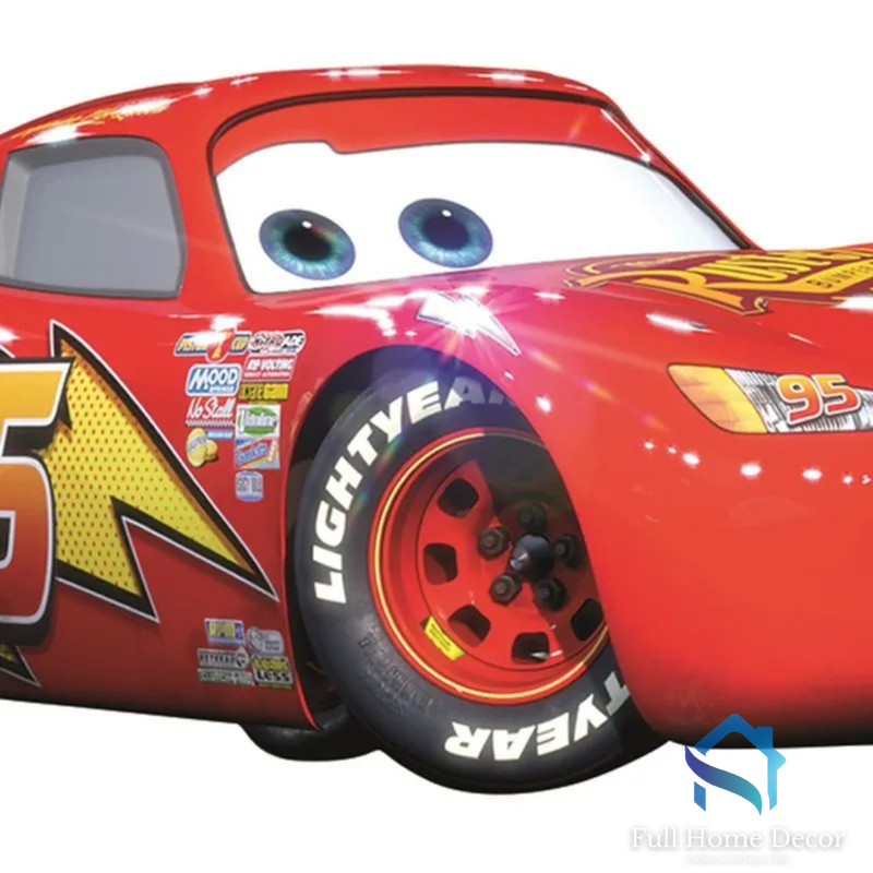 Adesivo de Parede Carros Rlampago McQueen Gigante 45,7cm x 101,6cm - Full Home