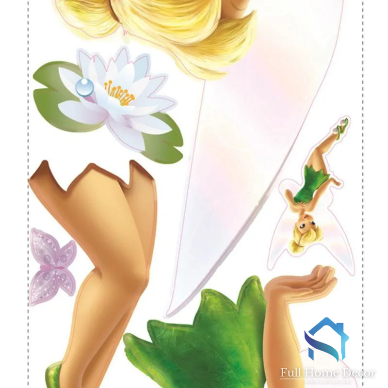 Adesivo de Parede fada tinker bell 45,7cm x 101,5cm importado - Full Home